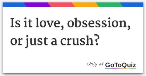 love or obsession quiz